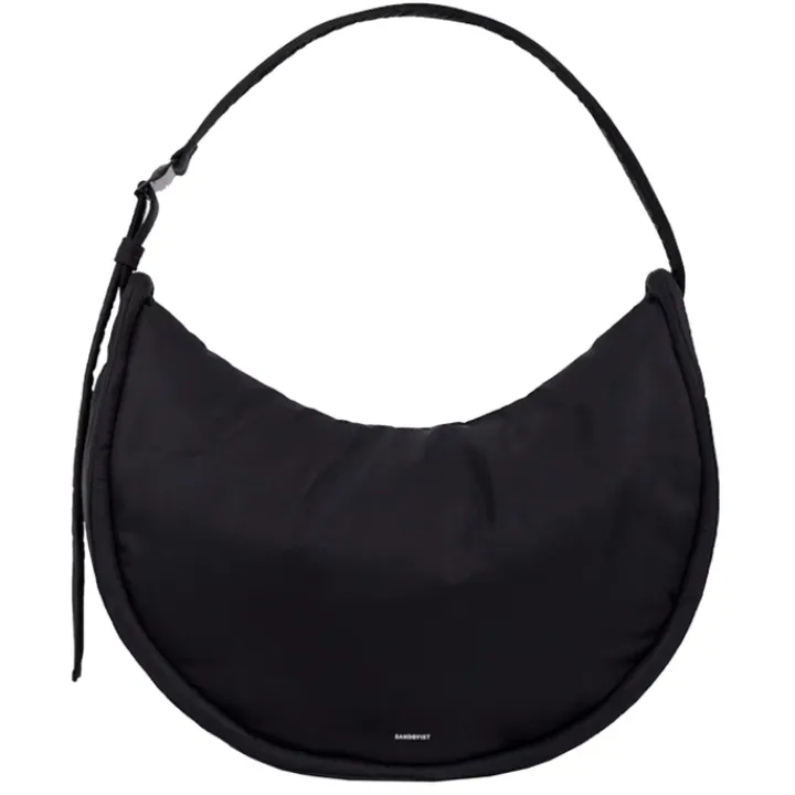 Schoudertassen|Crossbody>Sandqvist Curve Crossbody Round L black