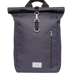Kleine Rugzakken|Daypack>Sandqvist Ground Rolltop Backpack L asphalt with black webbing