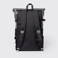 Daypack|Laptop Rugzakken>Sandqvist Icon Rolltop Backpack L multi dark with black leather
