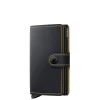 Pasjeshouders|Creditcardhouders>Secrid Miniwallet Matte black ochre