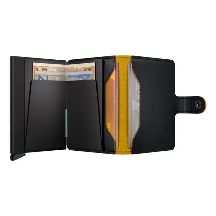 Pasjeshouders|Creditcardhouders>Secrid Miniwallet Matte black ochre