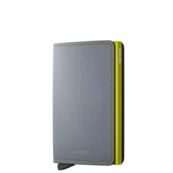 Pasjeshouders|Creditcardhouders>Secrid Miniwallet Matte grey & lime