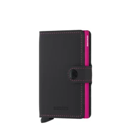 Pasjeshouders|Creditcardhouders>Secrid Miniwallet Portemonnee Matte black & fuchsia