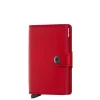 Pasjeshouders|Creditcardhouders>Secrid Miniwallet Portemonnee red leather