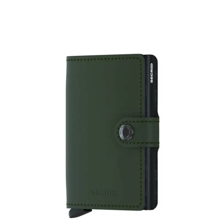 Pasjeshouders|Creditcardhouders>Secrid Miniwallet Portemonnee Matte green / black