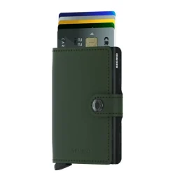 Pasjeshouders|Creditcardhouders>Secrid Miniwallet Portemonnee Matte green / black