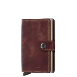 Pasjeshouders|Creditcardhouders>Secrid Miniwallet Portemonnee brown Vintage leather