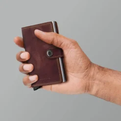 Pasjeshouders|Creditcardhouders>Secrid Miniwallet Portemonnee brown Vintage leather