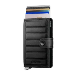 Pasjeshouders|Creditcardhouders>Secrid Miniwallet Portemonnee Emboss Lines black