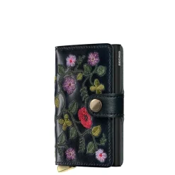Pasjeshouders|Creditcardhouders>Secrid Miniwallet Stitch Floral V2 black