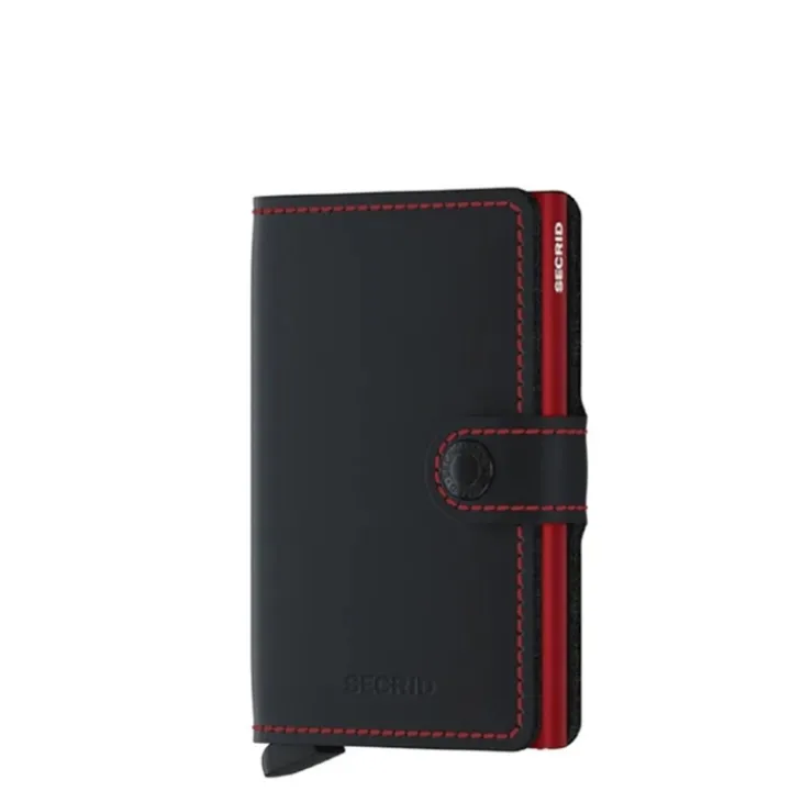 Pasjeshouders|Creditcardhouders>Secrid Miniwallet Wallet Matte black & red