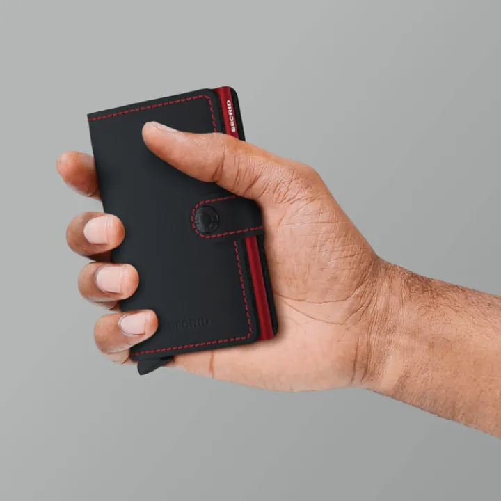 Pasjeshouders|Creditcardhouders>Secrid Miniwallet Wallet Matte black & red