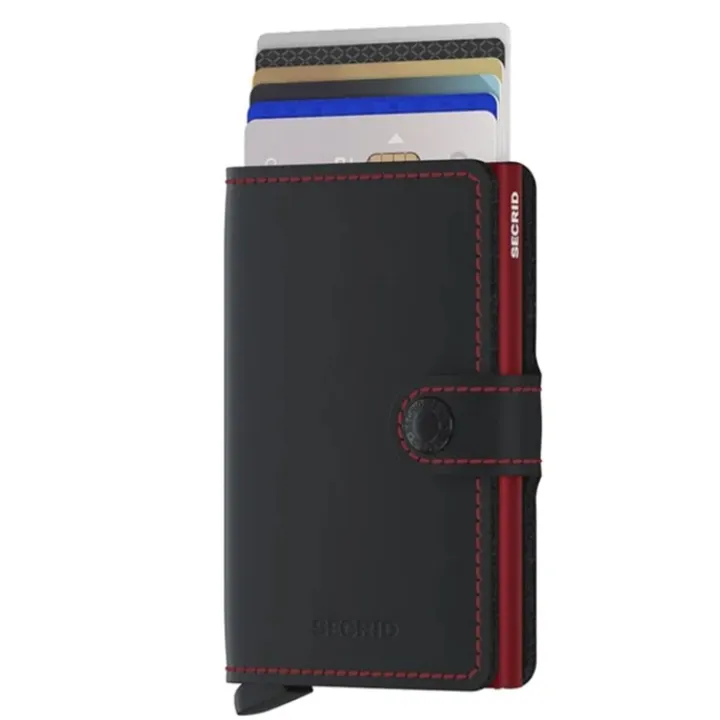 Pasjeshouders|Creditcardhouders>Secrid Miniwallet Wallet Matte black & red