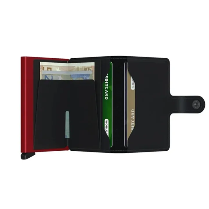 Pasjeshouders|Creditcardhouders>Secrid Miniwallet Wallet Matte black & red