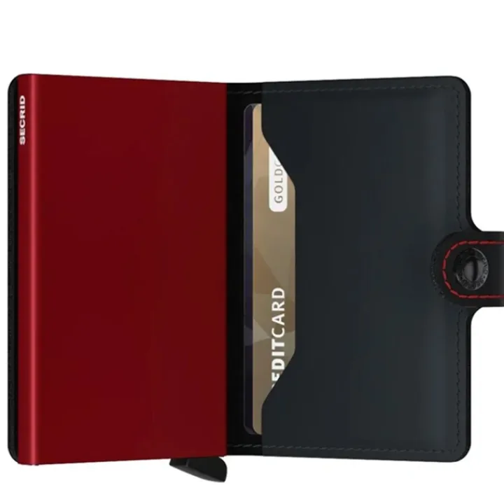 Pasjeshouders|Creditcardhouders>Secrid Miniwallet Wallet Matte black & red