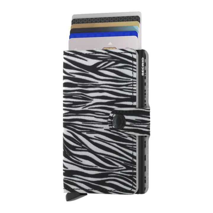 Pasjeshouders|Creditcardhouders>Secrid Miniwallet Zebra light grey