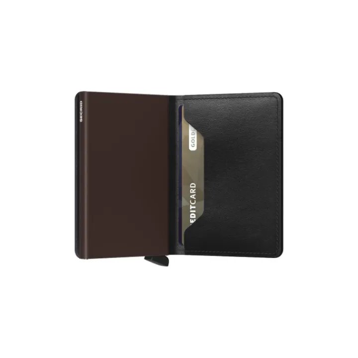 Pasjeshouders|Creditcardhouders>Secrid Slimwallet black brown