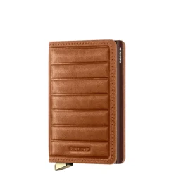 Pasjeshouders|Creditcardhouders>Secrid Slimwallet Emboss Lines cognac