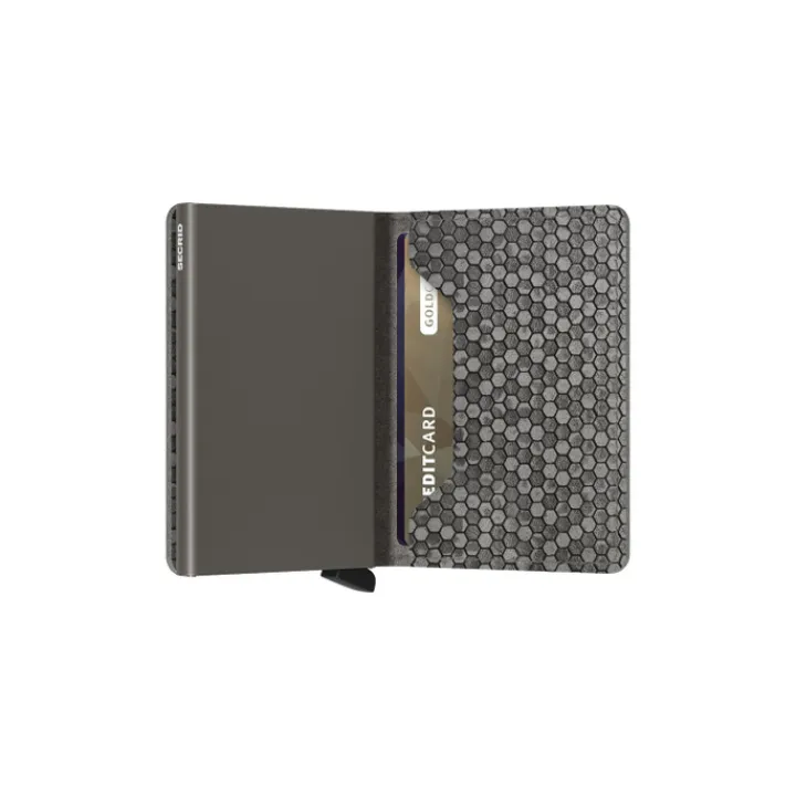 Pasjeshouders|Creditcardhouders>Secrid Slimwallet Hexagon grey