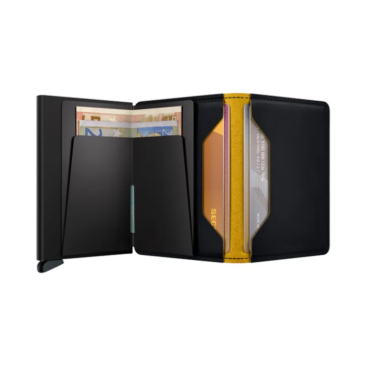 Pasjeshouders|Creditcardhouders>Secrid Slimwallet Matte black ochre