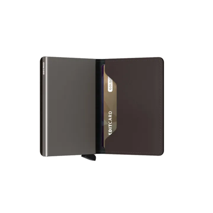 Pasjeshouders|Creditcardhouders>Secrid Slimwallet Portemonnee Matte truffle