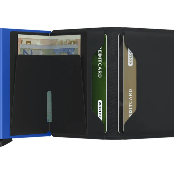 Pasjeshouders|Creditcardhouders>Secrid Slimwallet Portemonnee Matte black & blue