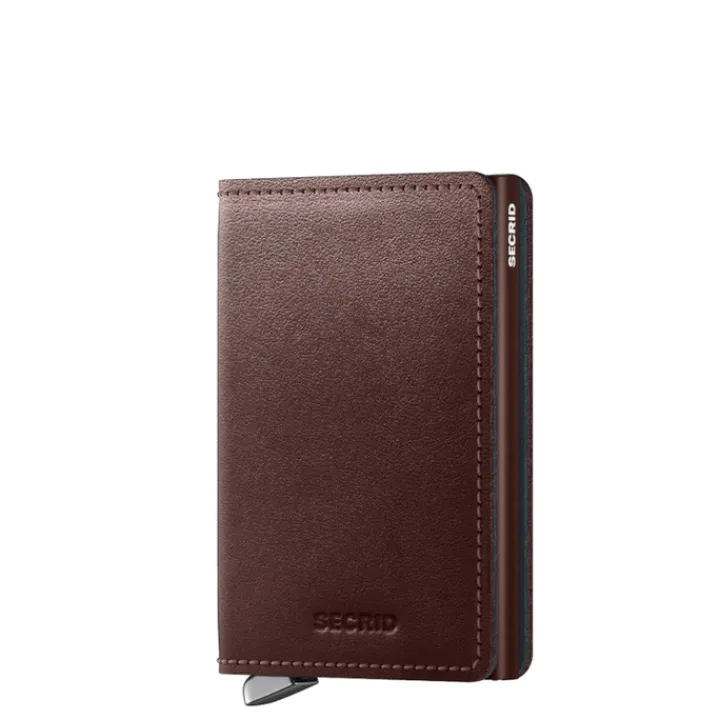 Pasjeshouders|Creditcardhouders>Secrid Slimwallet Portemonnee Dusk dark brown