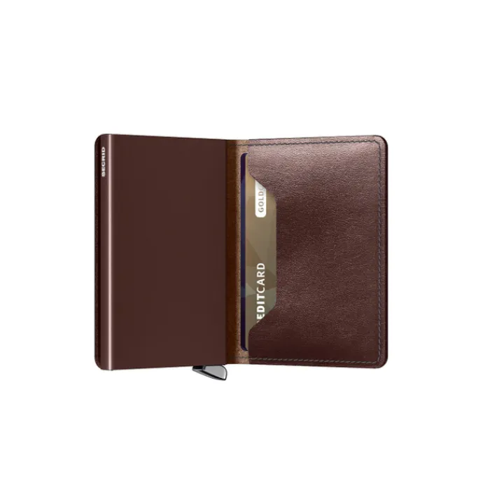 Pasjeshouders|Creditcardhouders>Secrid Slimwallet Portemonnee Dusk dark brown