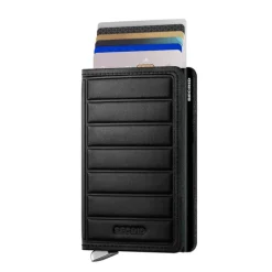 Pasjeshouders|Creditcardhouders>Secrid Slimwallet Portemonnee Emboss Lines black