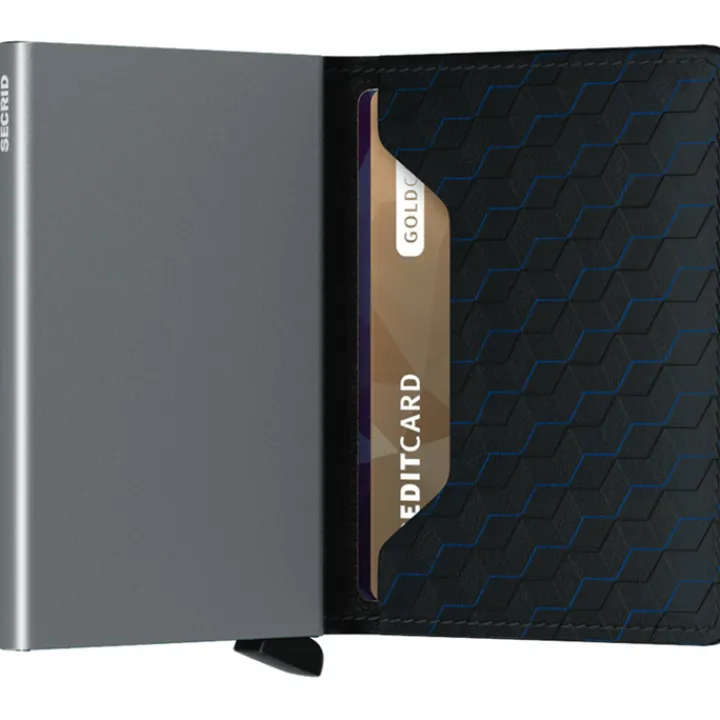 Creditcardhouders|Rfid Portemonnees>Secrid Slimwallet Portemonnee Optical black & titanium