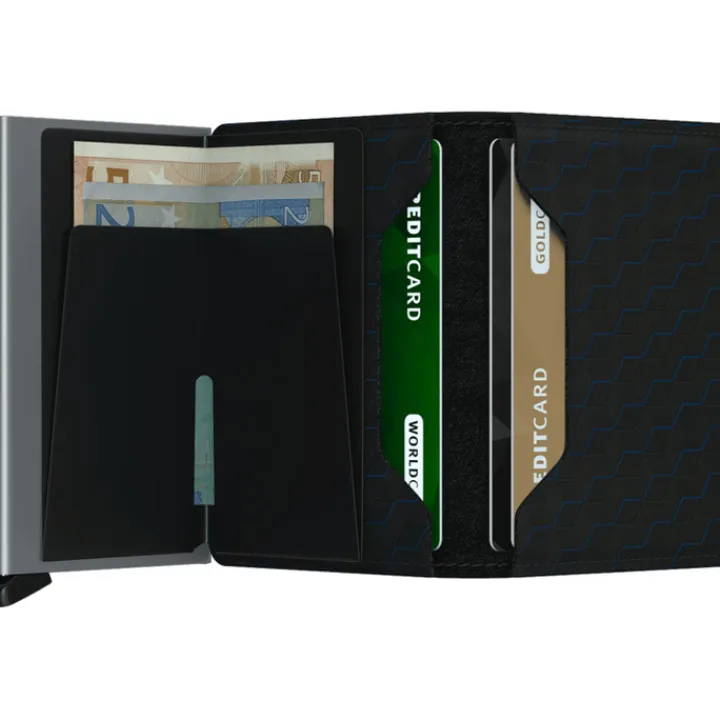 Creditcardhouders|Rfid Portemonnees>Secrid Slimwallet Portemonnee Optical black & titanium