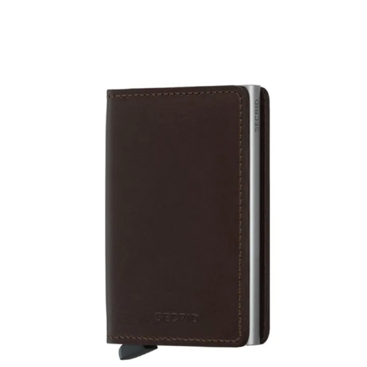 Creditcardhouders|Rfid Portemonnees>Secrid Slimwallet Portemonnee Original dark brown