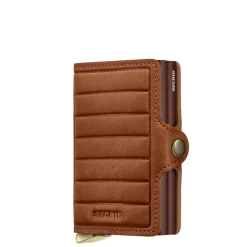 Pasjeshouders|Creditcardhouders>Secrid Twinwallet Emboss Lines cognac