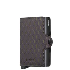 Pasjeshouders|Creditcardhouders>Secrid Twinwallet Optical grey-yellow