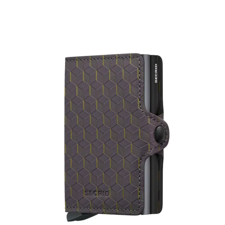 Pasjeshouders|Creditcardhouders>Secrid Twinwallet Optical grey-yellow
