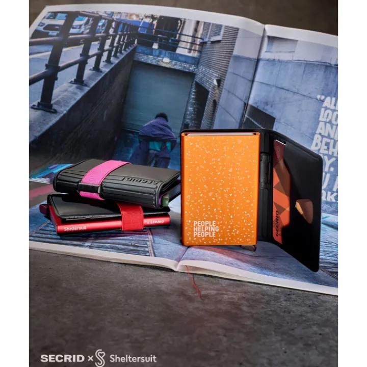 Pasjeshouders|Creditcardhouders>Secrid x Sheltersuit Bandwallet TPU black-fuchsia