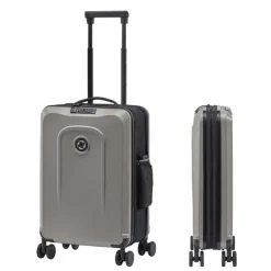 Klm Trolleys|Handbagage Trolleys>Senz Foldaway Carry On Trolley 55 silk grey