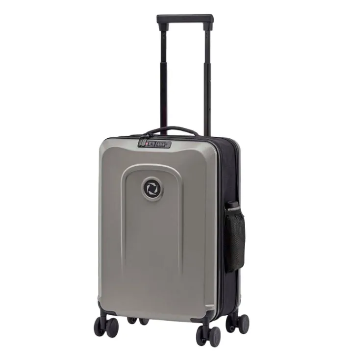 Klm Trolleys|Handbagage Trolleys>Senz Foldaway Carry On Trolley 55 silk grey