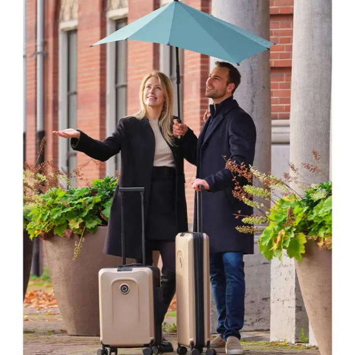 Klm Trolleys|Handbagage Trolleys>Senz Foldaway Carry On Trolley 55 dark forest