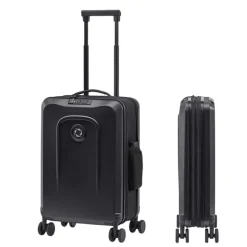Klm Trolleys|Handbagage Trolleys>Senz Foldaway Carry On Trolley 55 pure black
