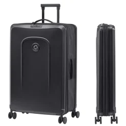 Harde Koffers|Reiskoffers>Senz Foldaway Check-In Trolley Large pure black