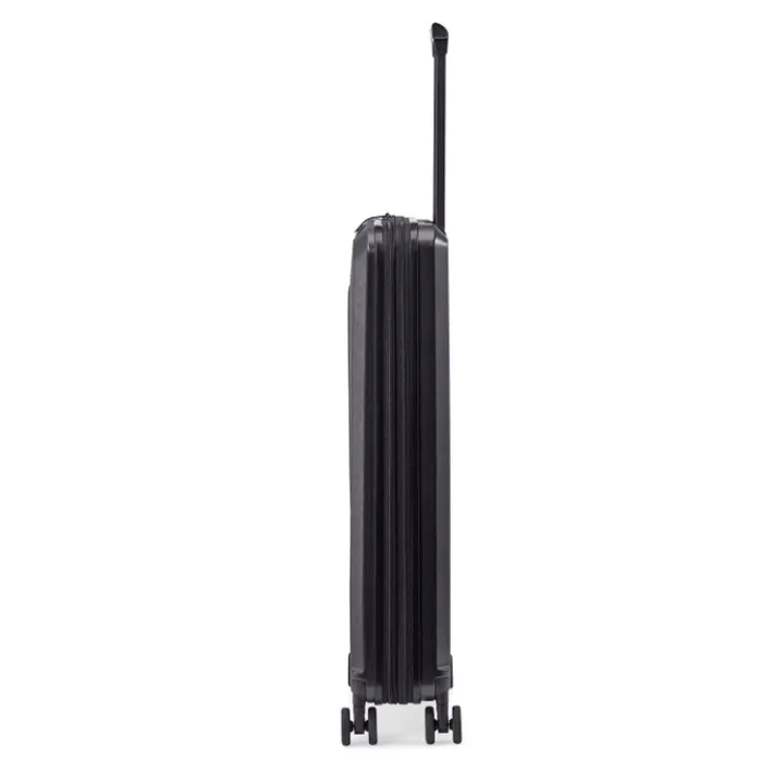 Harde Koffers|Reiskoffers>Senz Foldaway Check-In Trolley Large pure black