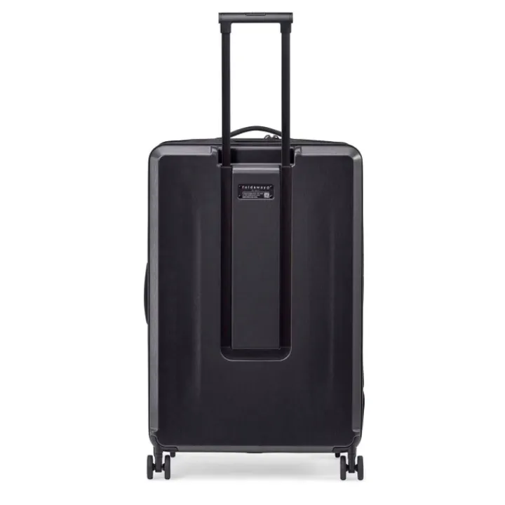 Harde Koffers|Reiskoffers>Senz Foldaway Check-In Trolley Large pure black
