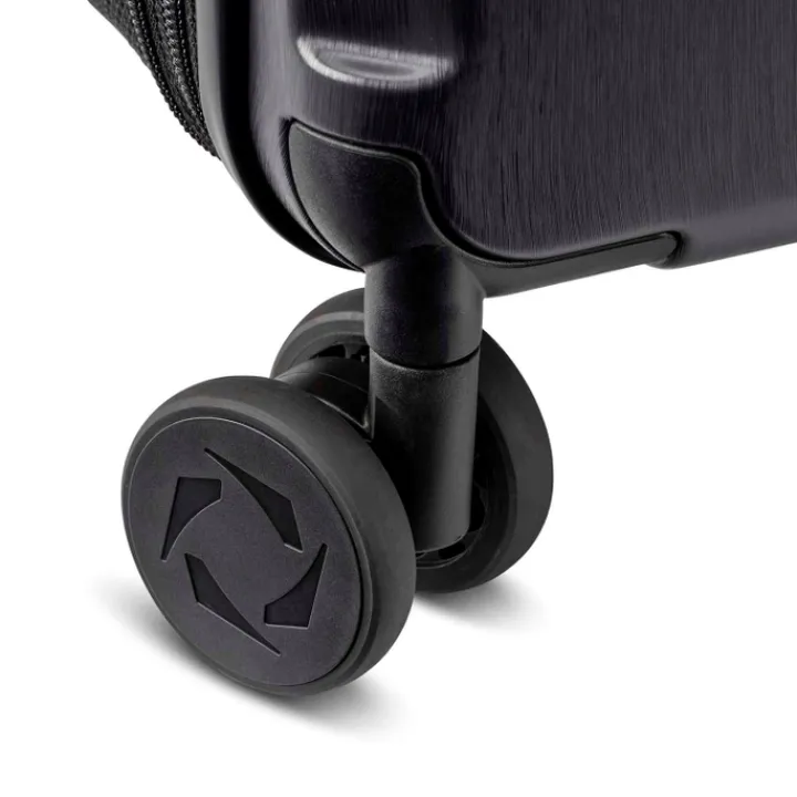 Harde Koffers|Reiskoffers>Senz Foldaway Check-In Trolley Large pure black