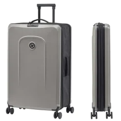 Harde Koffers|Reiskoffers>Senz Foldaway Check-In Trolley Large silk grey