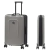 Harde Koffers|Reiskoffers>Senz Foldaway Check-In Trolley Medium silk grey