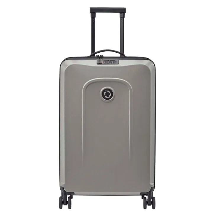 Harde Koffers|Reiskoffers>Senz Foldaway Check-In Trolley Medium silk grey