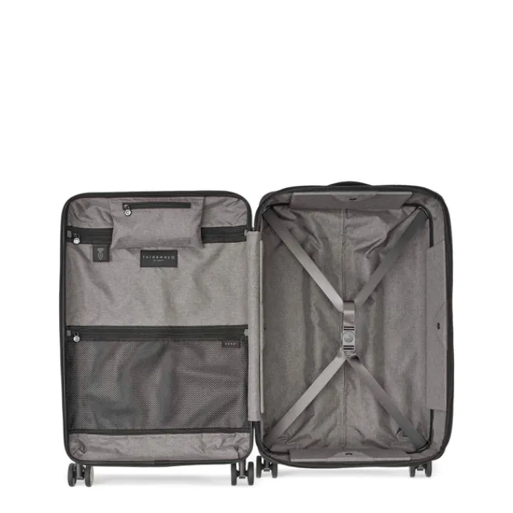 Harde Koffers|Reiskoffers>Senz Foldaway Check-In Trolley Medium silk grey