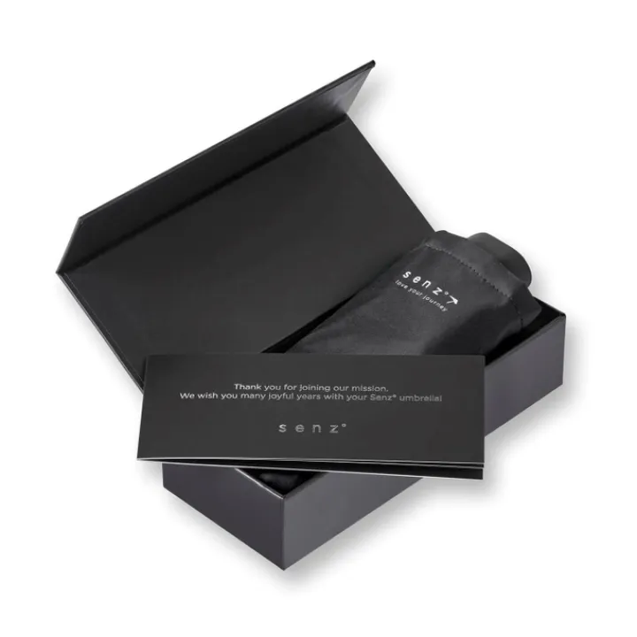 Paraplu'S>Senz Micro Manual Opvouwbare Stormparaplu pure black