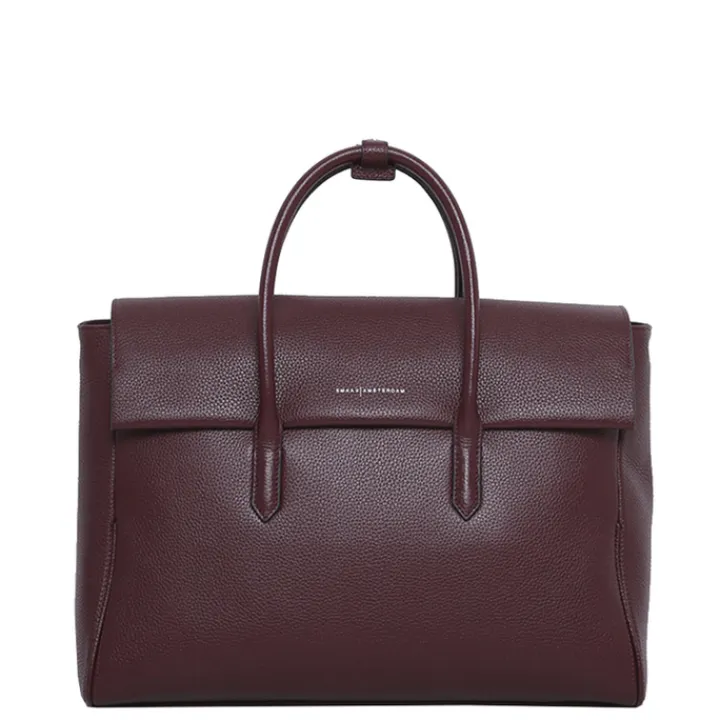 Schoudertassen|Handtassen>Smaak Amsterdam Barbra XL Workbag bordeaux